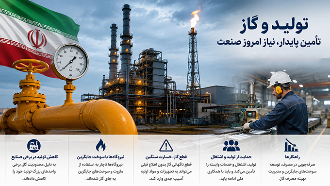 وابستگی تمام‌عیار تولید در خراسان رضوی به گاز